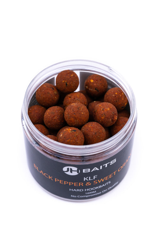 KLF Black Pepper & Sweet Orange Hardened HookBaits